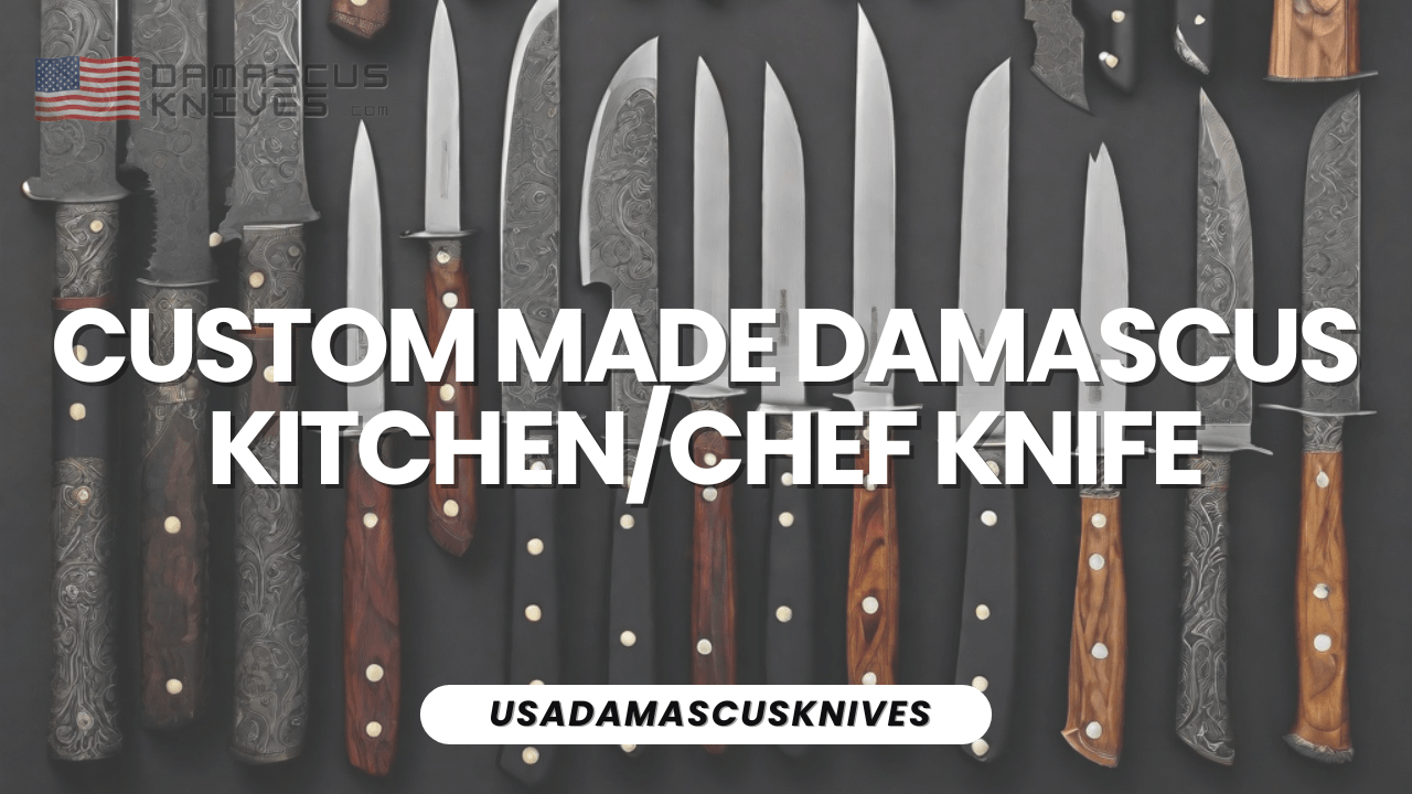 Custom Made Damascus Kitchen/Chef Knife